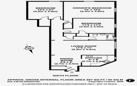 parkchester apartment and condominium three bedroom floor plan